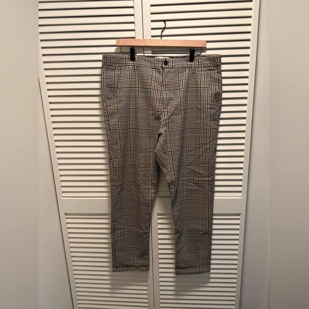 Peau De Loup straight-leg plaid trouser